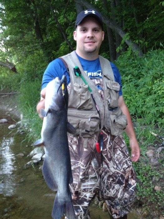 Photo of Catfish Caught by Brett with Mepps Black Fury in Michigan
