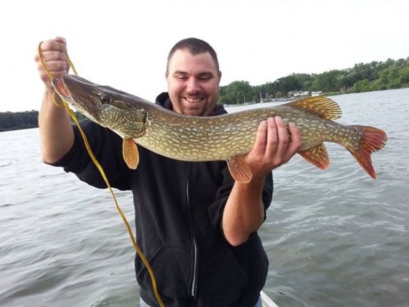 Photo of Pike Caught by Eric with Mepps Black Fury in Wisconsin