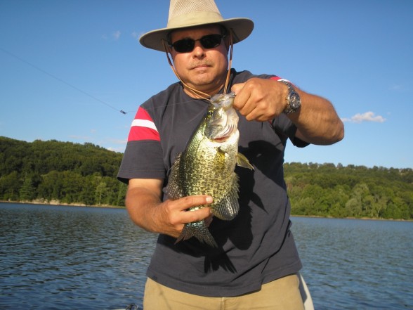 Photo of Crappie Caught by James with Mepps Aglia Long in New York