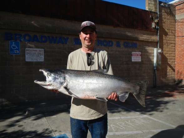 Photo of Salmon Caught by Dave with Mepps LongCast in California