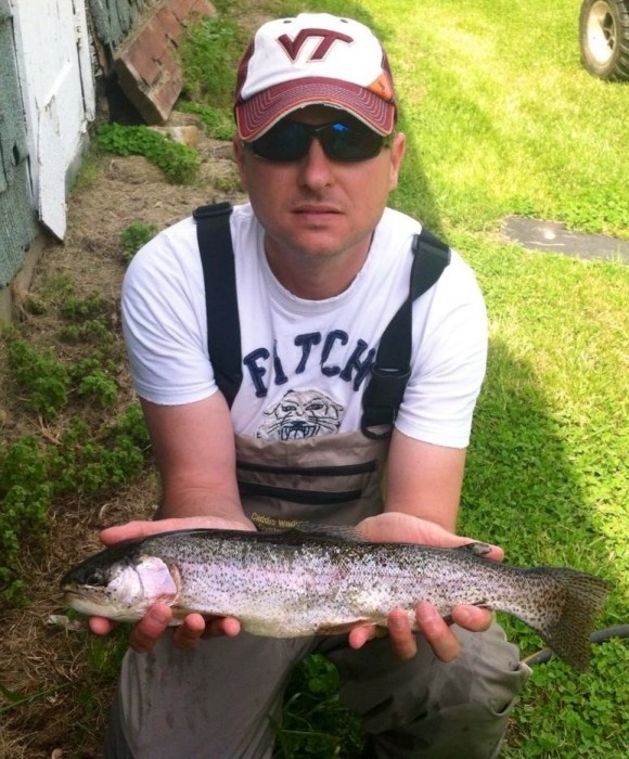 Photo of Trout Caught by Richard with Mepps Aglia & Dressed Aglia in Virginia