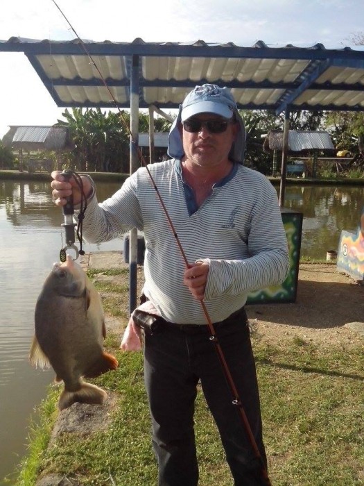 Photo of Cachama Caught by Uriel with Mepps Black Fury in Colombia