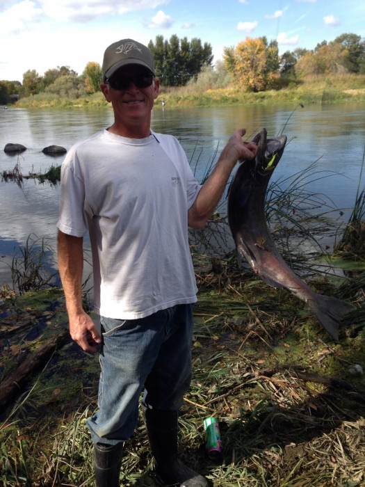 Photo of Salmon Caught by Victor with Mepps Flying C in Washington