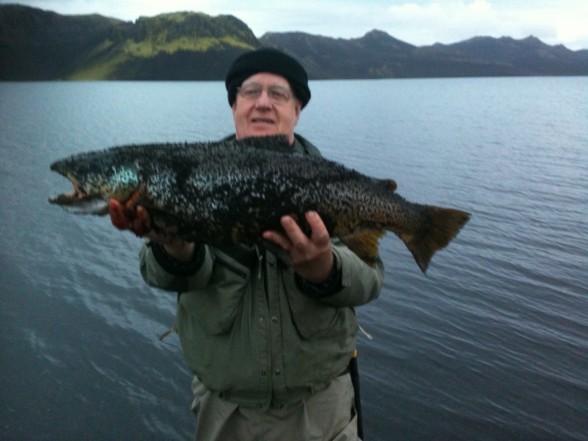 Photo of Trout Caught by Gisli with Mepps Black Fury in Iceland
