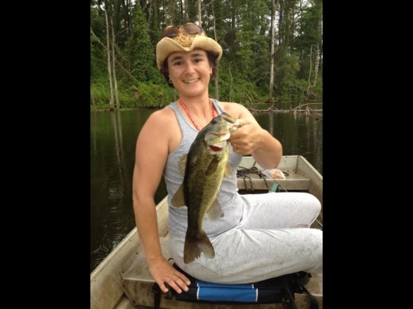 Photo of Bass Caught by Amy with Mepps Aglia & Dressed Aglia in Kentucky