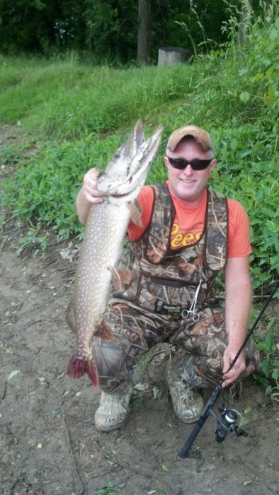 Photo of Pike Caught by Brian with Mepps Aglia & Dressed Aglia in Michigan