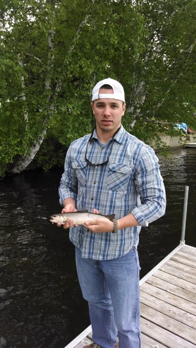 Photo of Trout Caught by Sean with Mepps Little Wolf in New Hampshire