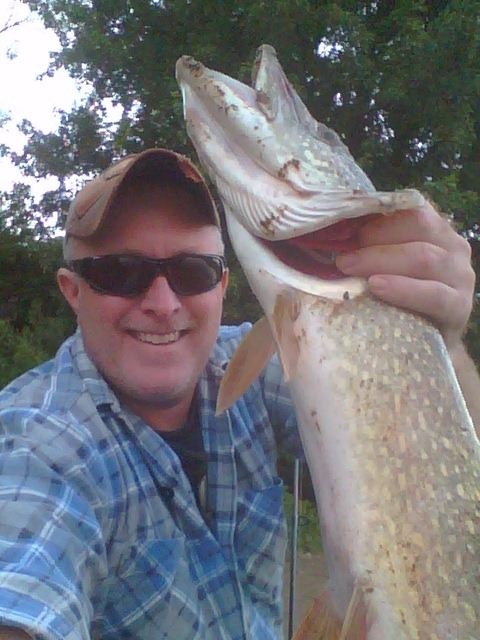 Photo of Pike Caught by Brian  with Mepps Aglia & Dressed Aglia in Michigan
