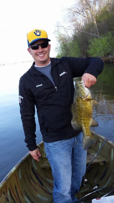 Photo of Bass Caught by Morgan with Mepps Black Fury in Manitoba