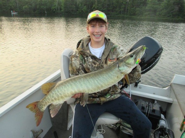 Photo of Musky Caught by Josh  with Mepps Mepps Marabou in Wisconsin