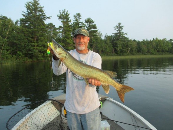 Photo of Musky Caught by Mark  with Mepps Mepps Marabou in Wisconsin