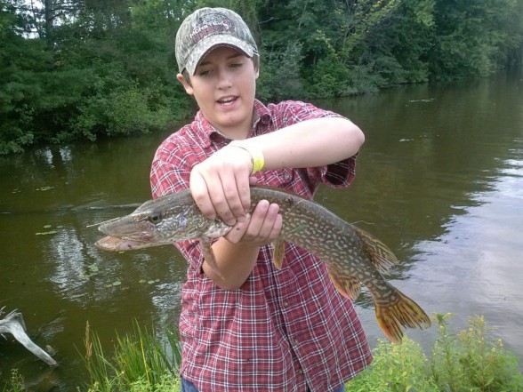Photo of Pike Caught by Zach with Mepps Comet Mino in Wisconsin
