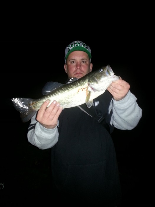 Photo of Bass Caught by Thomas  with Mepps Black Fury in New Jersey