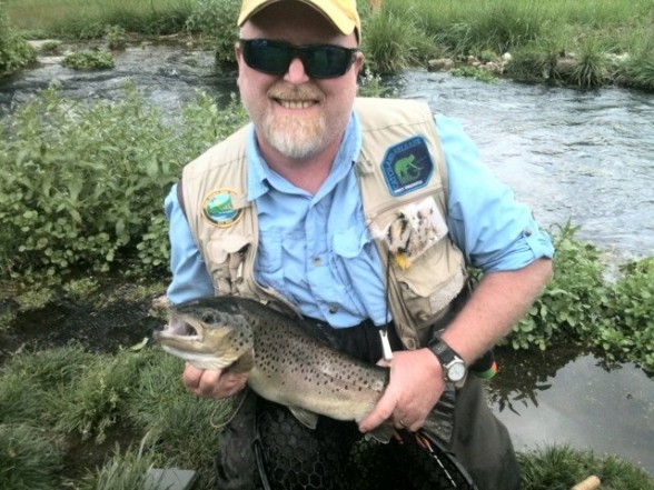 Photo of Trout Caught by Brent with Mepps Spin Flies in Missouri