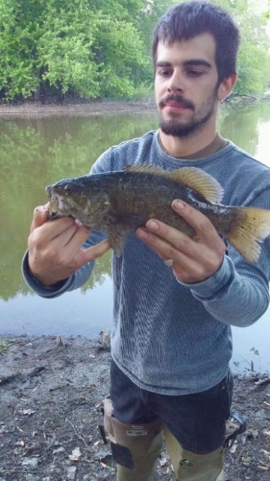 Photo of Bass Caught by Chris  with Mepps Aglia & Dressed Aglia in Wisconsin
