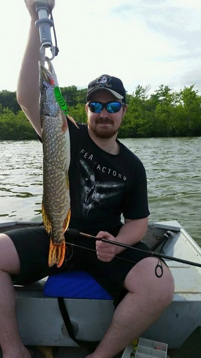 Photo of Pike Caught by Chris with Mepps Syclops in New Jersey