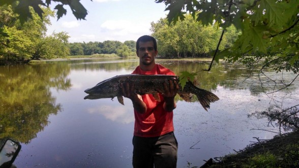 Photo of Pike Caught by Chris  with Mepps Aglia & Dressed Aglia in Wisconsin