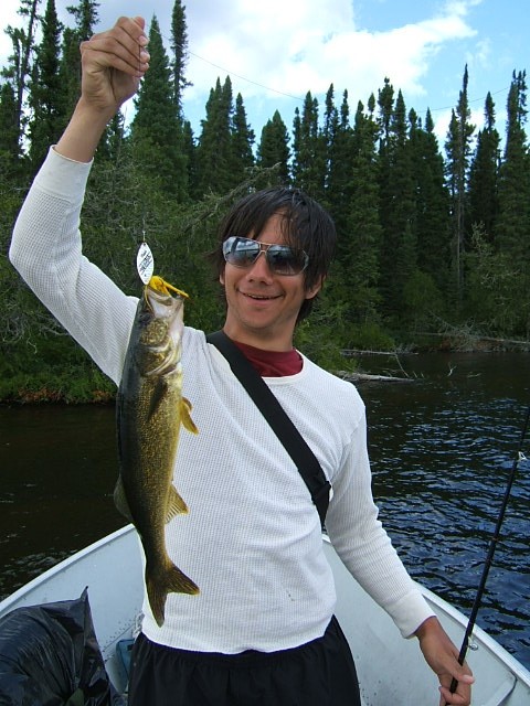 Photo of Walleye Caught by Nicholas with Mepps Aglia Long in Ontario