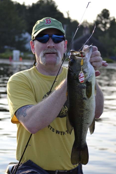 Photo of Bass Caught by Mike with Mepps Aglia & Dressed Aglia in Massachusetts