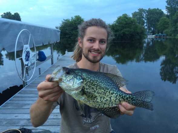 Photo of Crappie Caught by Tyler  with Mepps Aglia & Dressed Aglia in Michigan