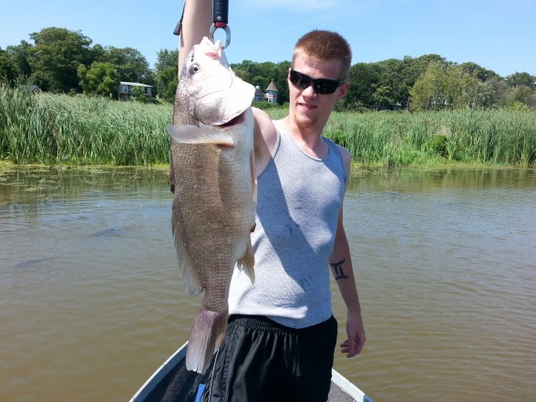 Photo of Fresh Water Drum Caught by Zach with Mepps Aglia & Dressed Aglia in Michigan
