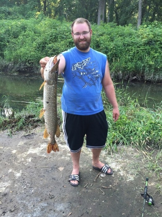 Photo of Pike Caught by Cody with Mepps Black Fury in Indiana
