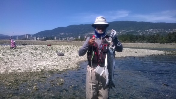 Photo of Salmon Caught by Bazlur with Mepps Flying C in British Columbia