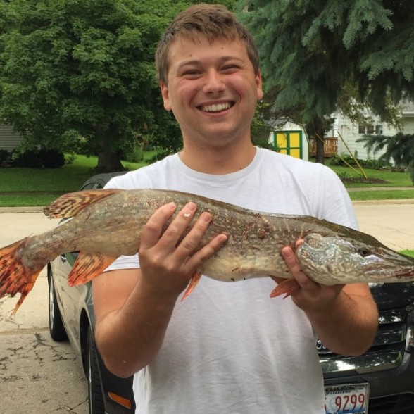 Photo of Pike Caught by Justin with Mepps Aglia & Dressed Aglia in Illinois