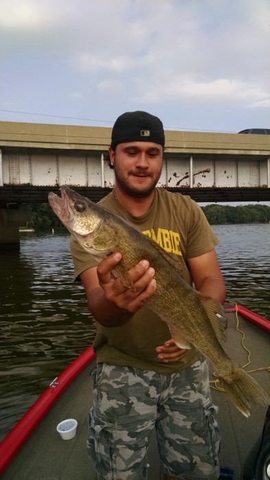 Photo of Walleye Caught by Sammy with Mepps Black Fury in Illinois