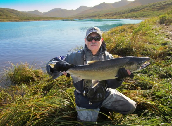 Photo of Salmon Caught by Wayne with Mepps LongCast in Alaska
