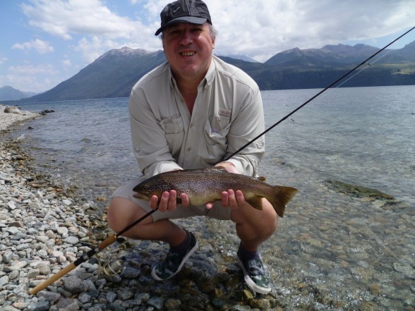 Photo of Trout Caught by Sergio  with Mepps Aglia Long in Argentina