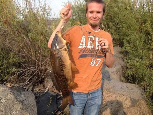 Photo of Carp Caught by Allan with Mepps Aglia Marabou in Idaho