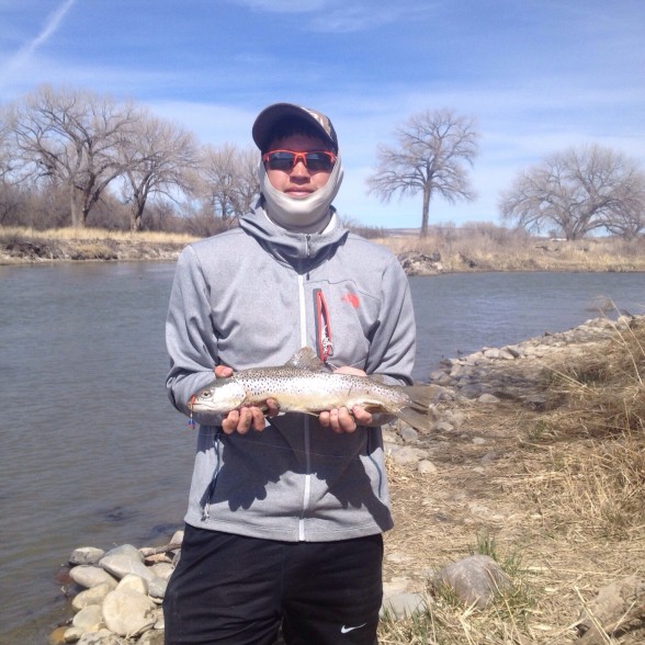 Photo of Trout Caught by Dani with Mepps Aglia & Dressed Aglia in New Mexico