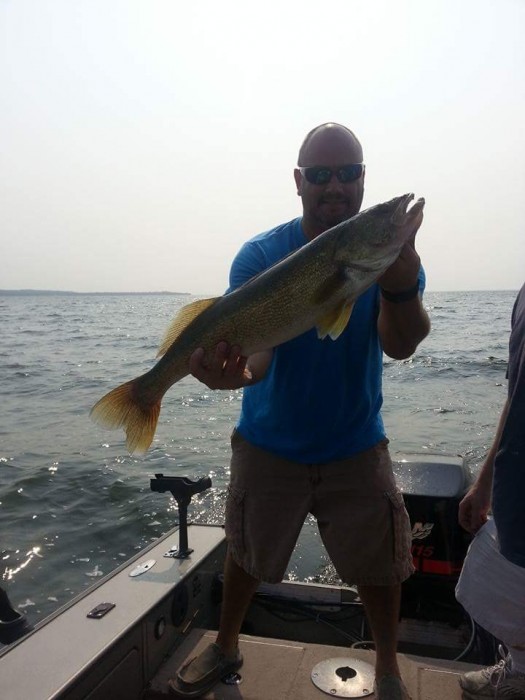 Photo of Walleye Caught by Barry with Mepps Trolling Rig in Wisconsin