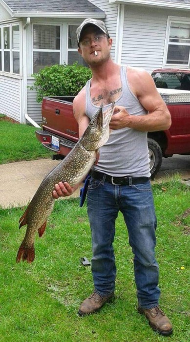 Photo of Pike Caught by Nathan with Mepps Black Fury in Michigan