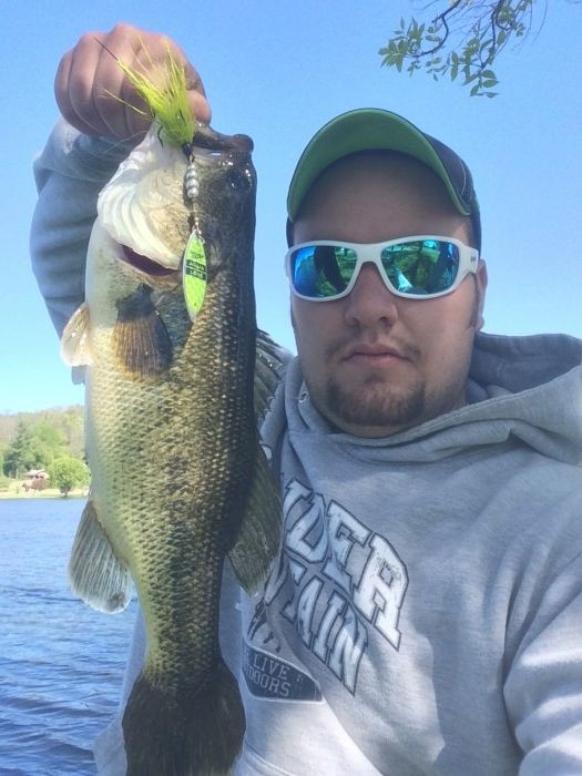Photo of Bass Caught by Ed with Mepps Aglia Long in Wisconsin