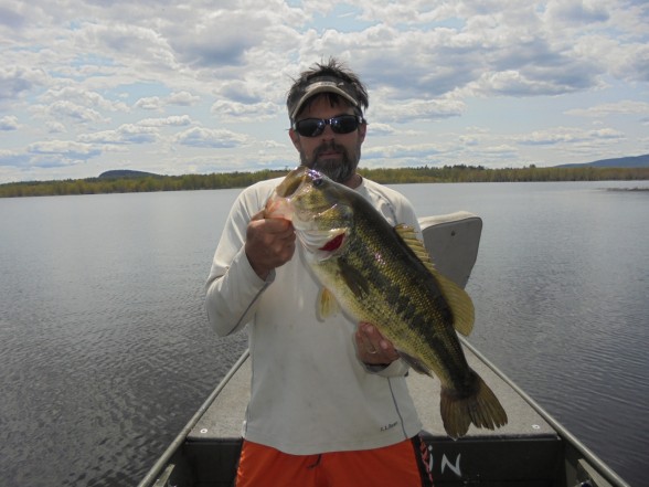 Photo of Bass Caught by Michael with Mepps Aglia & Dressed Aglia in Maine