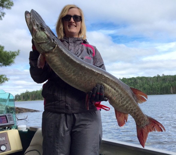 Photo of Musky Caught by Jen with Mepps Black Fury in Ontario