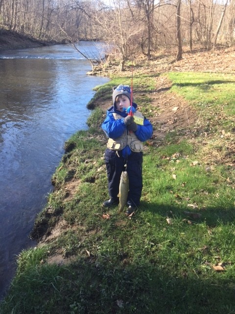 Photo of Trout Caught by Louis with Mepps Comet Mino in Pennsylvania