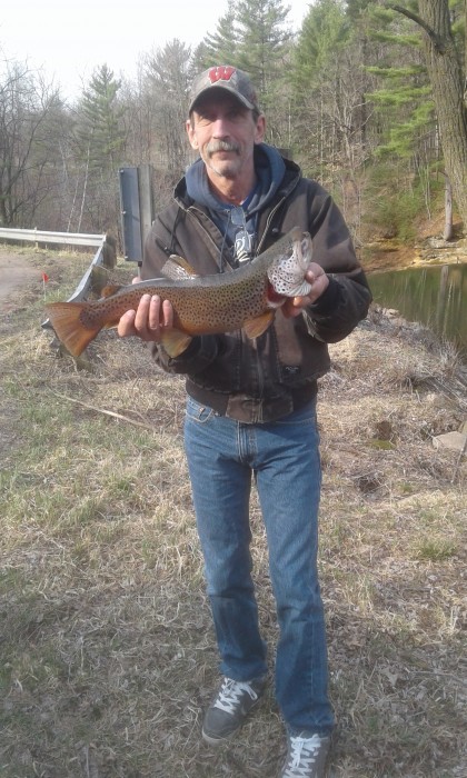 Photo of Trout Caught by Chris  with Mepps XD in Wisconsin