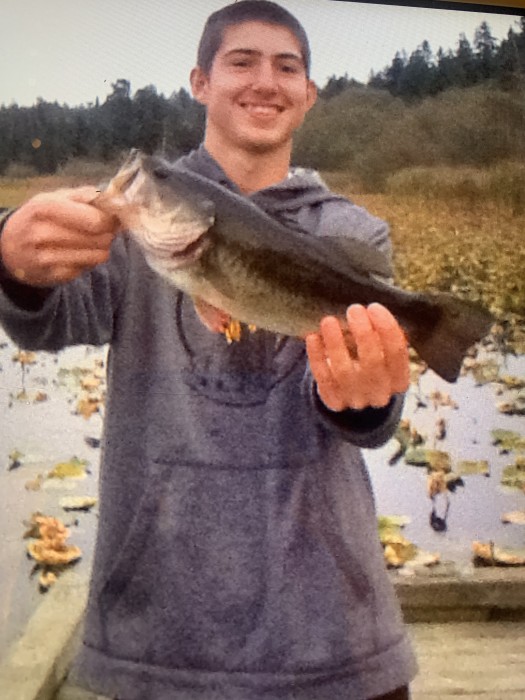 Photo of Bass Caught by Noah with Mepps Aglia & Dressed Aglia in Washington