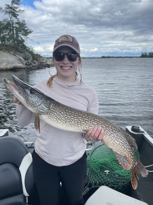 Photo of Pike Caught by Alison with Mepps Aglia Flashabou in Minnesota