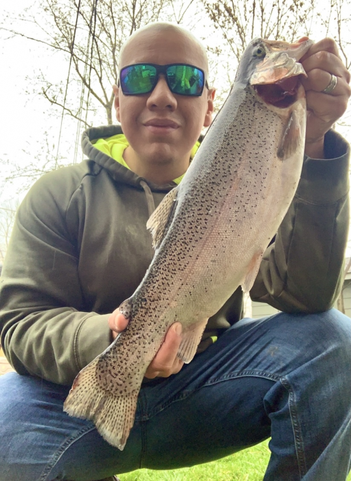 Photo of Trout Caught by Armando with Mepps Comet Mino in Illinois
