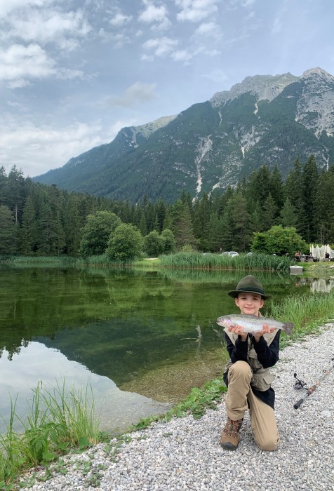 Photo of Trout Caught by Austin with Mepps Aglia BRITE in Austria