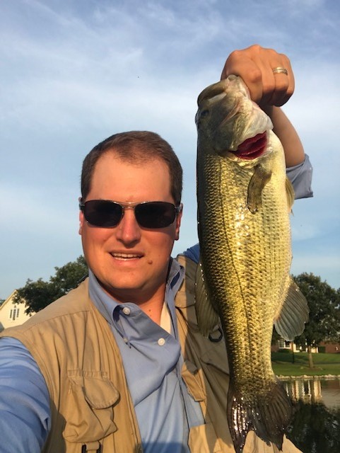 Photo of Bass Caught by Jacob with Mepps Double Blade Aglia in Illinois