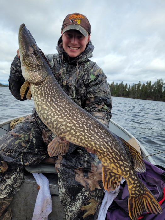 Photo of Pike Caught by Ben with Mepps Comet MX Mino in Manitoba