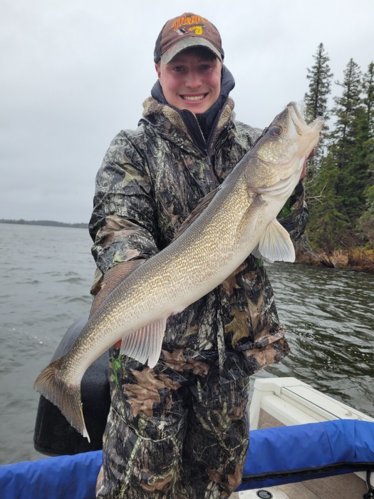 Photo of Walleye Caught by Ben with Mepps Aglia & Dressed Aglia in Manitoba