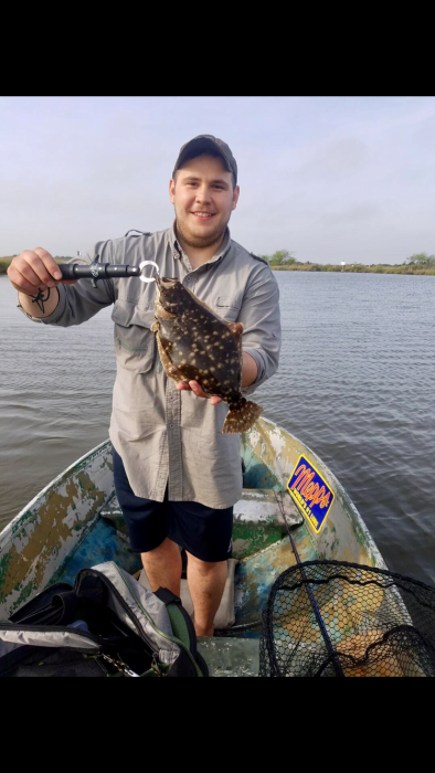 Photo of Flounder Caught by Titus with Mepps Little Wolf in Louisiana