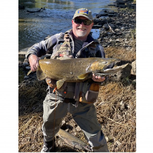 Photo of Salmon Caught by Brent with Mepps Aglia-e in Wisconsin