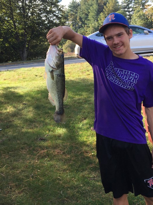 Photo of Bass Caught by Dante with Mepps Black Fury in New Hampshire